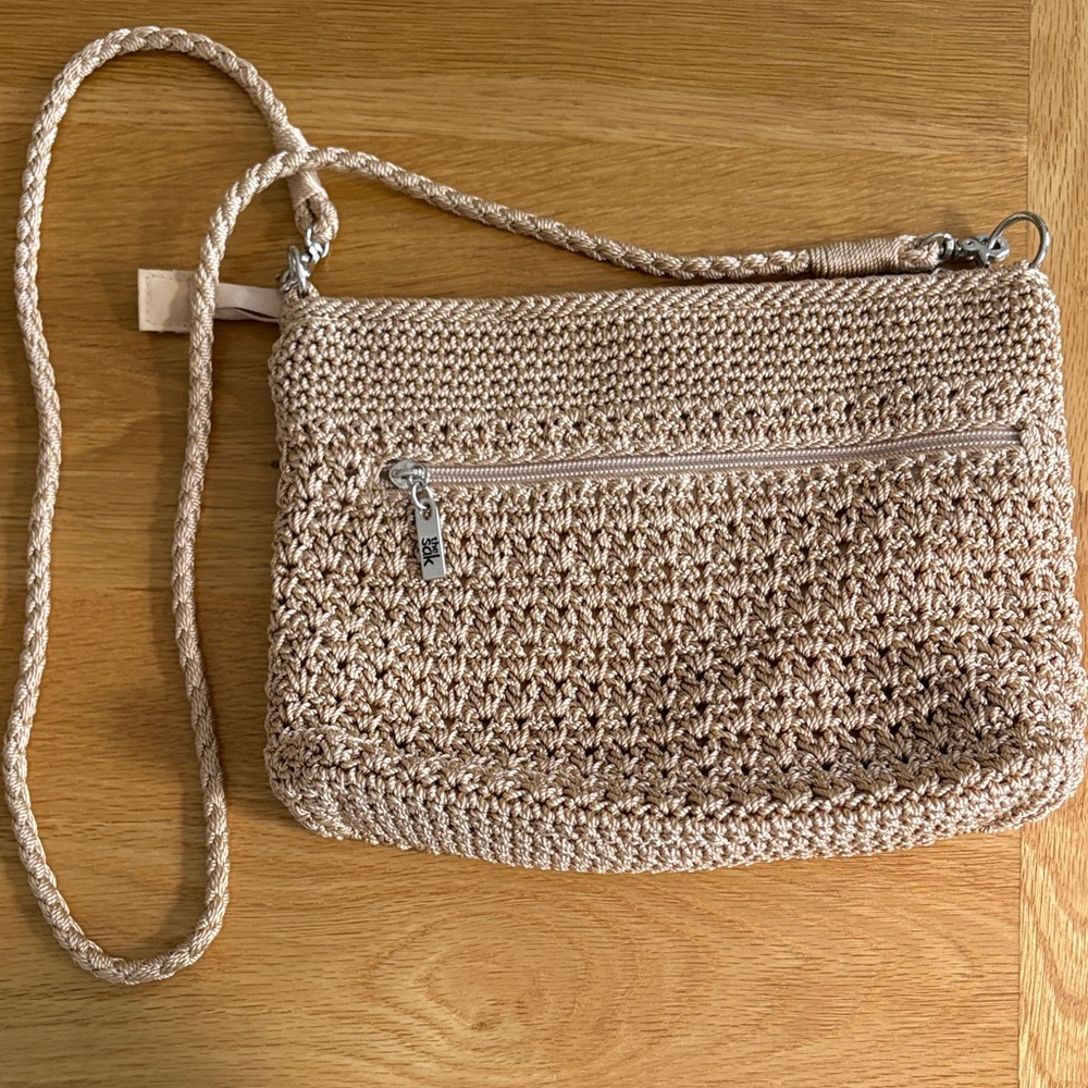 The Sak Tan Crochet Purse